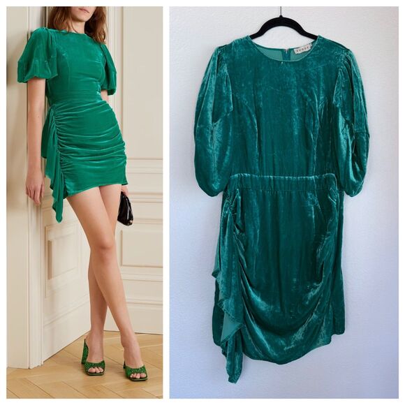 green emerald velvet dress Rhode Women's Pia Dress main image 0